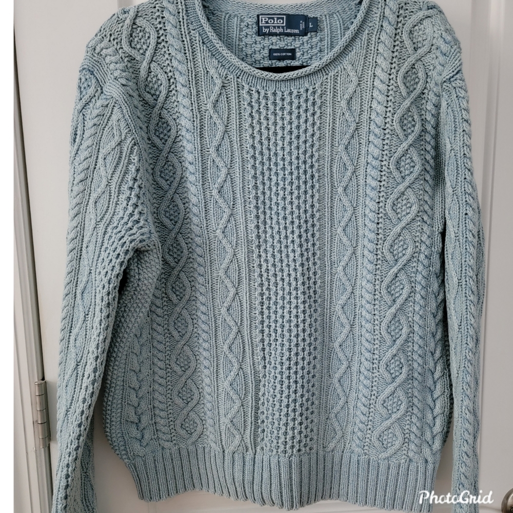 Sweater from Polo Ralph Lauren light blue large